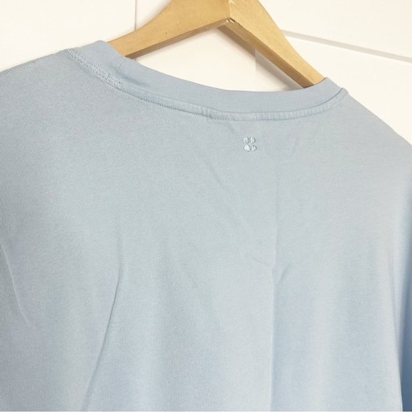 Sweaty Betty After Class Split Sweatshirt Medium Pullover blue jumper light long - Picture 9 of 15